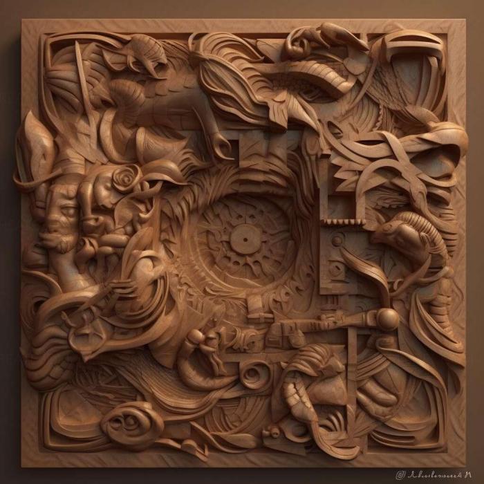 نموذج ثلاثي الأبعاد لآلة CNC 3D Art 